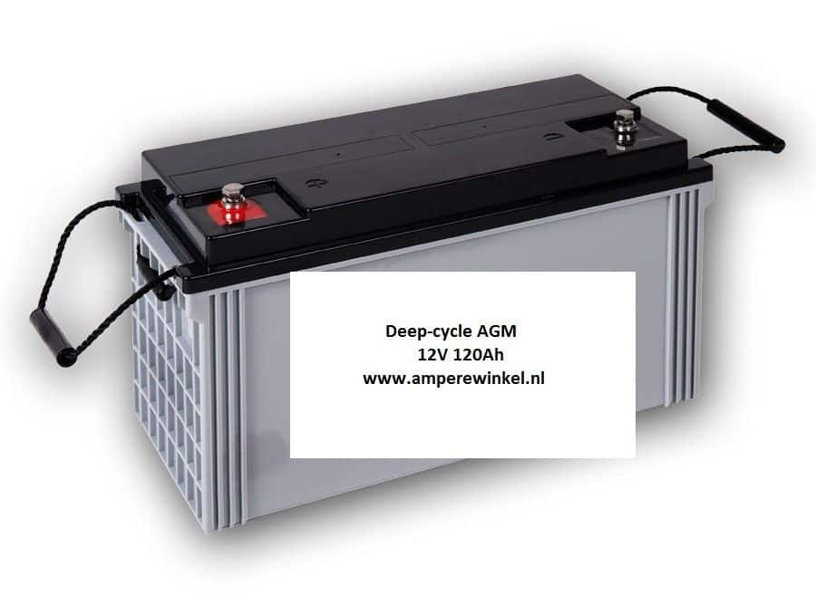 gans Kruipen Aanhoudend Beaut 120Ah AGM Deep-cycle Semi-tractie accu 12V / 10 uur / 1600 Cycli! -  Amperewinkel