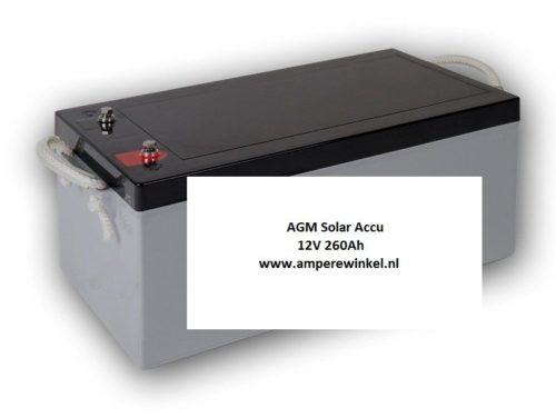 Beaut 260Ah 12V AGM Solar Accu - Accu voor Zonnepanelen / 10 uur / 1600 Cycli!-0