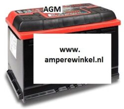 AGM accu 12 VOLT 70AH + RECHTS 57001-0