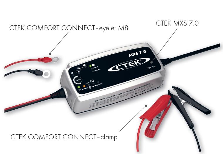 kennis Infecteren schot Ctek MXS 7.0 druppellader acculader 12 Volt onderhoudslader slim slimme  smart battery charger