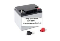 Beaut 24Ah AGM Semi-tractie 12V Starten + Verlichting / 10 uur / 1600 Cycli!-0