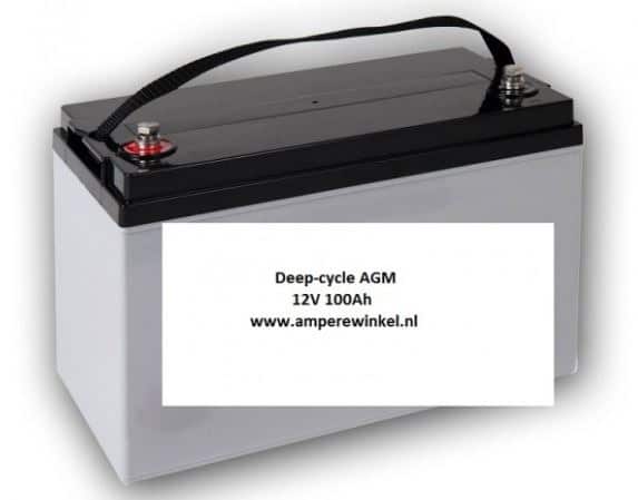 Havoc Vacature rustig aan Tensotrax 100Ah 12V AGM Solar Accu - Accu voor Zonnepanelen / 10 uur / 1600  Cycli! - Amperewinkel