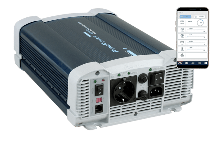 XENTEQ PUREPOWERSWITCH INVERTER 24VDC-220VAC 3000 WATT (6000W PIEK) MET OMSCHAKELAUTOMAAT